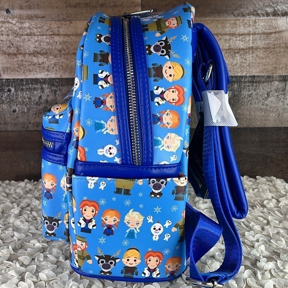 NWT! Disney Loungefly Frozen Chibi Mini Backpack - Picture 4 of 7